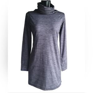 Avalanche Gray Slouchy Turtleneck Sweater Dress S